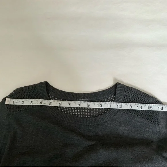 Lululemon Back to Balance Sweater Split Back Long Sleeve in Charcoal Gray - Picture 11 of 15